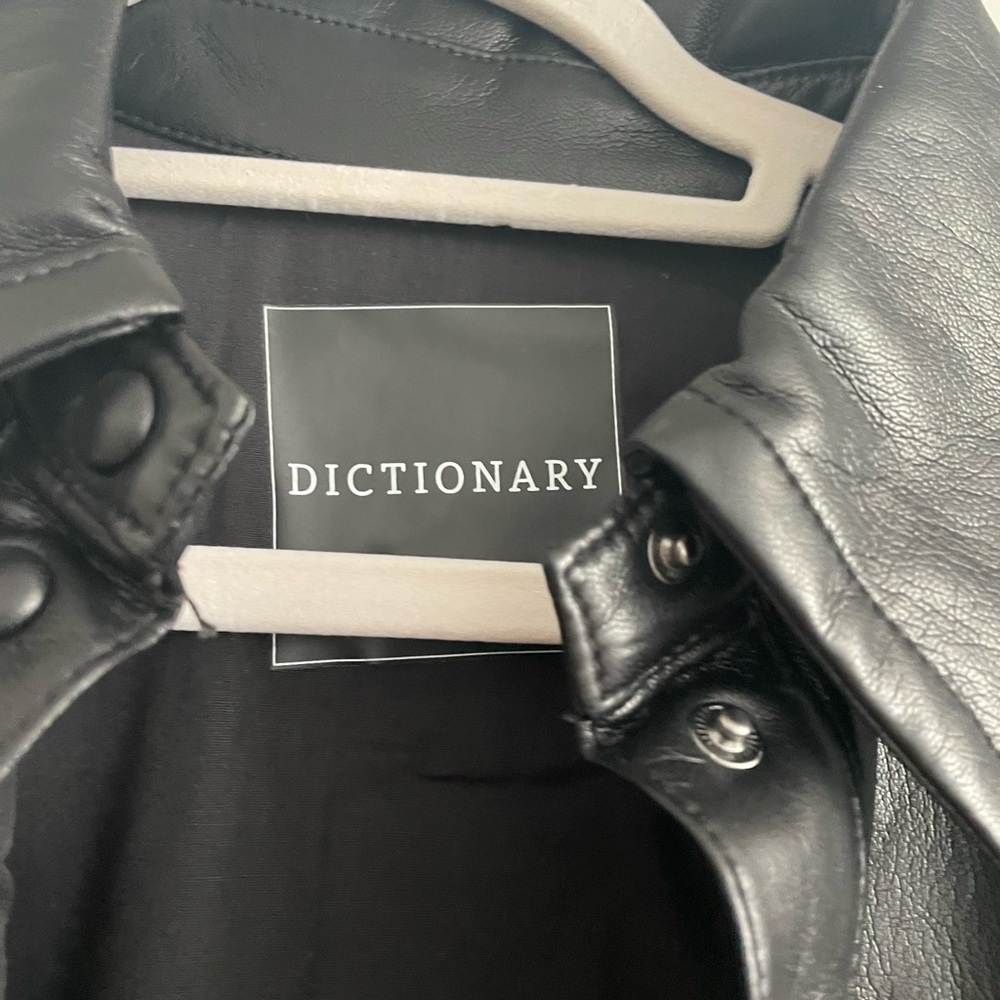 Tweed Button Down Leather Fringe Jacket - image 4